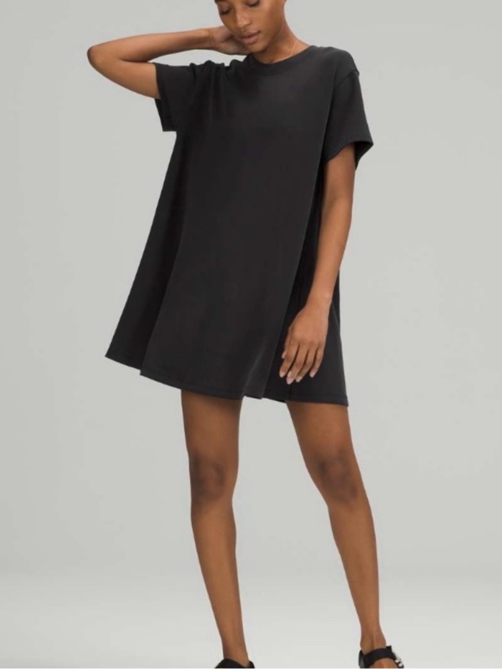 lululemon athletica All Yours Black T-Shirt Dress